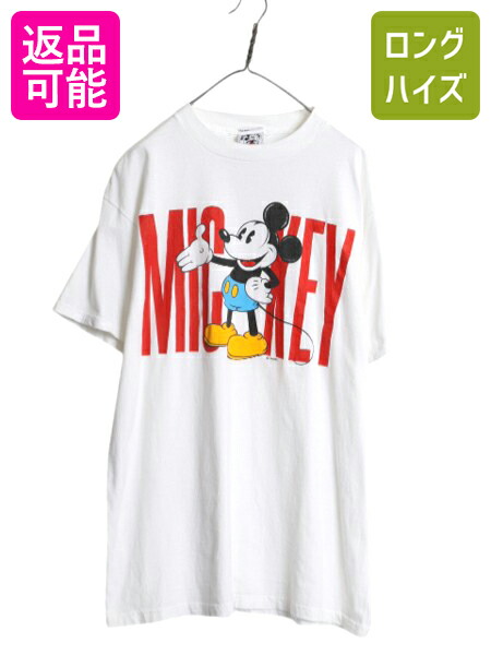 春服　USA製　Disney ミッキー Tシャツ　プリント　半袖　白　古着 楽天市場】80s USA製 □ ディズニー オフィシャル ミッキー