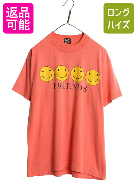 楽天市場】00s ☆ ぶち抜き スマイル イラスト プリント Tシャツ