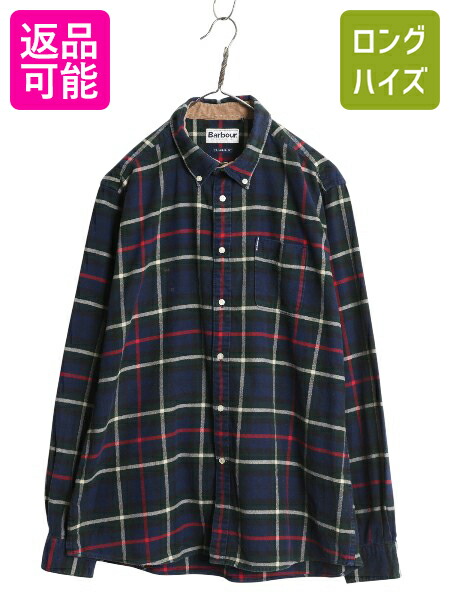 Barbour  バブアー　長袖 シャツ チェック　ボタン Barbour バブアー 長袖シャツ メンズ バーブァー ブランド