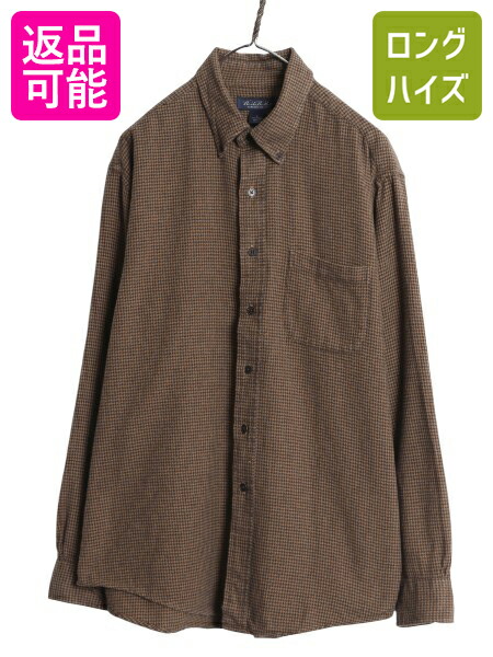 BROOKS BROTHERS 346 長袖 ニットポロ 茶 古着 XL 美品 BROOKS BROTHERS L/S Polo Shirt SIZE L Black ブルックス