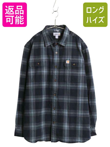 【美品】(XL) Carhartt カーハート チェックシャツ ネルシャツ 楽天市場】CARHARTT カーハート チェック柄 長袖 シャツ