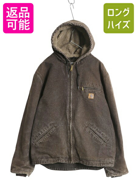 Carhartt フード付きジャンパー カーキ　古着　M edc0bfd2d9fe0759bd2cf09d982f57