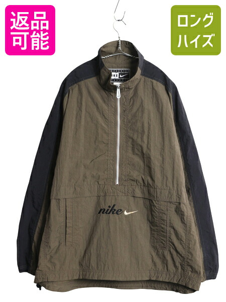 90s ナイキ ハーフコートビッグスウォッシュ size Ⓜ️ 状態良好 お洒落 NIKE - 90'S ナイキ ビッグシルエット 中綿 ハーフコート M