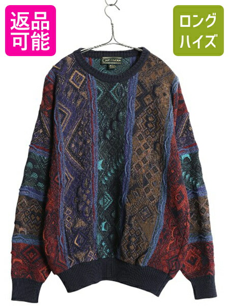 楽天市場】90s COTTON TRADERS 3D 立体編み コットン ニット セーター