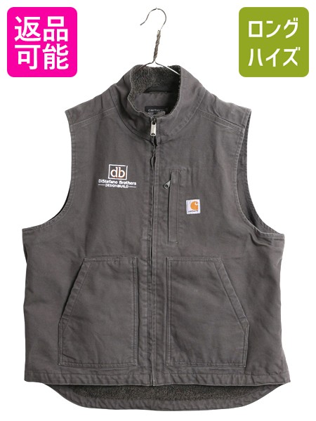 Carhartt カーハート　ダックベスト 裏ボア　Lサイズ グレー　古着 carhartt カーハート | 裏ボア ダック ベスト - 札幌 ビンテージ 古着
