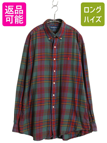 楽天市場】90's オールド □ ラルフローレン チェック 長袖
