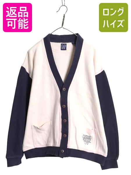 楽天市場】90s OLD GAP コットン チルデン ニット カーディガン