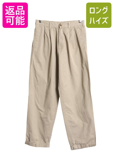 90s OLD GAP 極太 ワイドスラックス 千鳥格子 2タック 茶 ギャップ s-ocd14y23n14y98c0.jpg