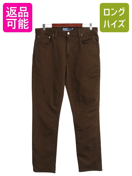 ラルフローレン　スエードレザーパンツ　w32 ブラウン ralph ラルフローレンスエードレザーパンツw32 ブラウン ralph