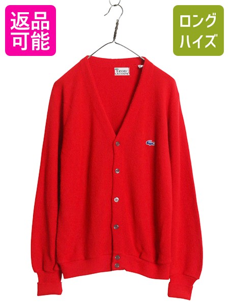 楽天市場】70s IZOD LACOSTE アクリル ニット カーディガン L