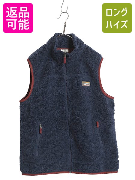 USA製 ビンテージ 80s エルエルビーン ナイロン ベスト 裏フリース USA製 ビンテージ 80s エルエルビーン ナイロン ベスト 裏