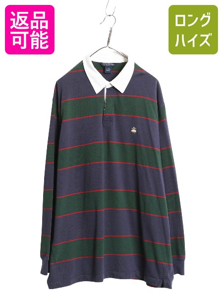 楽天市場】□ ブルックスブラザーズ ボーダー 長袖 ラガーシャツ