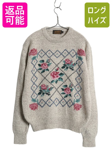 楽天市場】90s 英国製 □ エディーバウアー ウール ニット