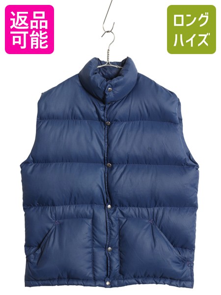 ザノースフェイス ダウンナイロンベスト ブルー （XL） THE NORTH FACE