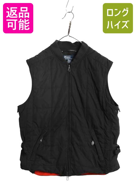 Polo by Ralph Lauren 90s キルティングベスト本革レザー k-fed05y22n02z24dd.jpg
