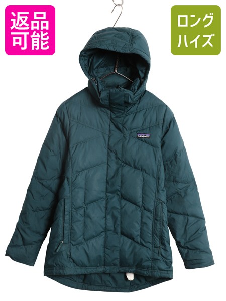 【4/7 最大半額セール×ポイント5倍】 パタゴニア ダウン ウィズ イット ジャケット レディース XS 古着 19年製 600フィル パーカー ナイロン ブルゾン キルティング フルジップ| 中古 Patagonia アウトドア ジャンパー ダウンジャケット ナイロンジャケット ハーフ コート
