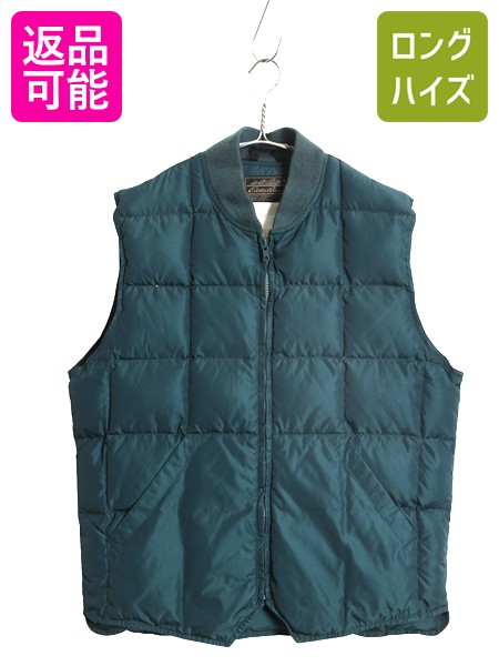 レア！ヴィンテージ BAUER DOWN ダウンベスト 60s 日の出タグ 42 1960s BAUER DOWN ダウンベスト 表記42 - 古着屋HamburgCafe