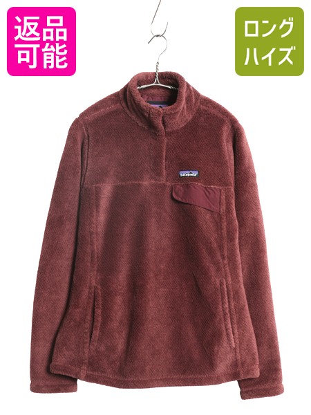 【4/12 24h限定777円OFFクーポン!】 パタゴニア リツール スナップT プルオーバー ジャケット レディース М 古着 18年製 フリース アウトドア ブルゾン ハイネック シンプル| 中古 Patagonia フリースジャケット ジャンパー パイル 毛足 POLARTEC ポーラテック 胸ポケット