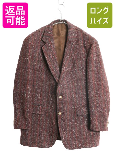 希少XL ハリスツイード テーラードジャケット ハウンドトゥース ヴィンテージ 楽天市場】デッドストック 80s USA製 ハリスツイード テーラード