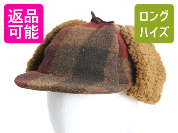 【4/12 24h限定777円OFFクーポン!】 80s USA製 Seifter Associates ボア 耳当て付き キャップ メンズ レディース L 帽子 ヴィンテージ チェック ウール 中綿 ライナー ボンバー| 古着 中古 80年代 ビンテージ アメリカ製 ユニオンメイド ウールキャップ チェックキャップ イ