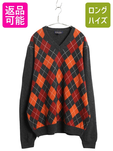 楽天市場】ブルックスブラザーズ アーガイル ラム ウール ニット