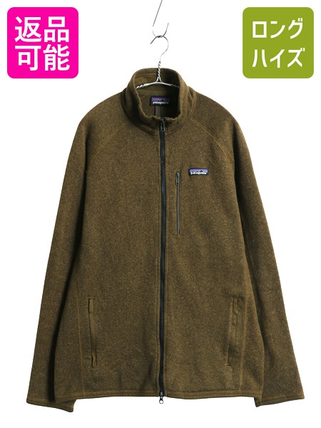 【7/24 400円OFFクーポン×P5倍】 パタゴニア ベターセーター ジャケット メンズ L 程/ 18年製 フリース セーター フルジップ ブルゾン ハイネック アウトドア ワンポイント| 古着 中古 Patagonia フリースジャケット ニット ジャンパー ジップアップ 裏起毛 前開き ロゴ刺|古着ヴィンテージショップLong his