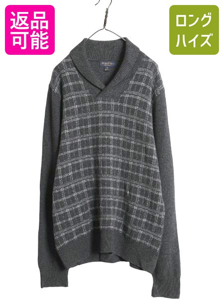 お*か様 【新品未使用】定価5万円ブルックスブラザーズ カシミア混 チルデンニッ ウール/カシミヤ フランネル 段返り3釦コンフォートサックブレザー