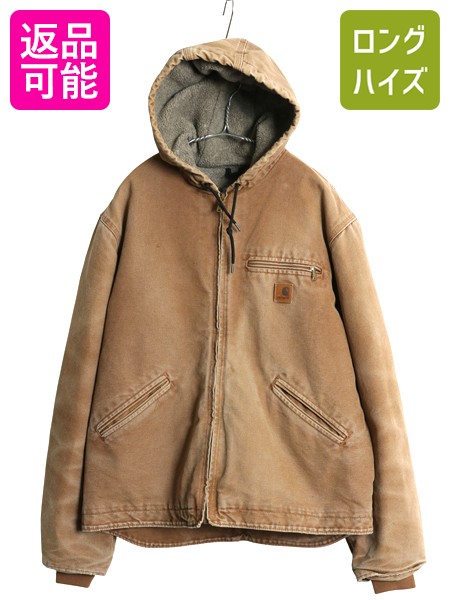 Carhartt カーハート ダックジャケット サンドストーン 裏地ボア　L 楽天市場】US企画 □ カーハート 裏ボア ダック フード パーカー