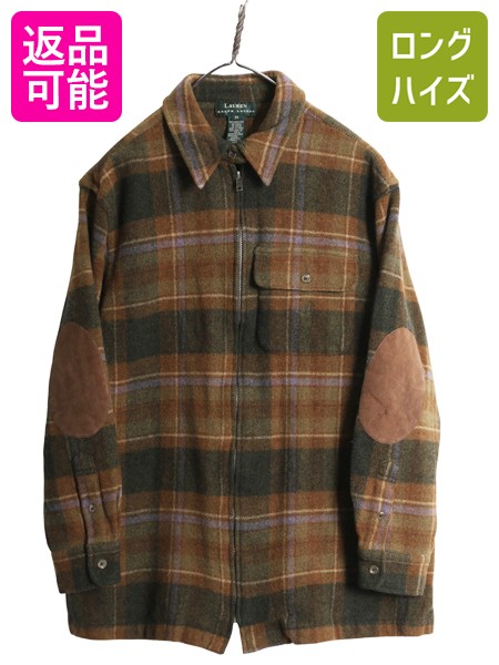 楽天市場】90s LAUREN ラルフローレン フルジップ チェック ラム