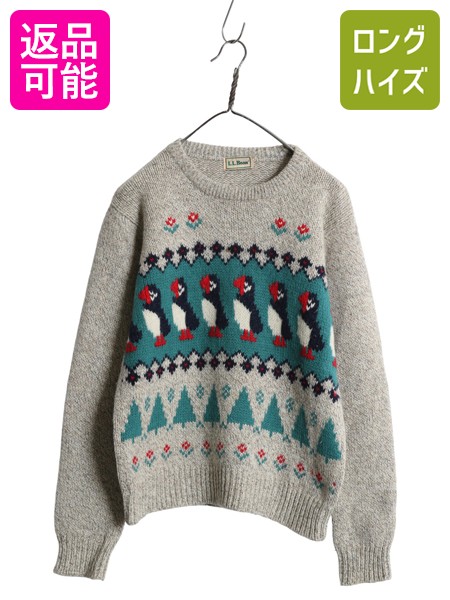 楽天市場】80s 90s エルエルビーン ベア 絵柄 ウール ニット セーター