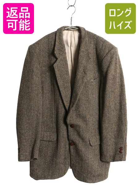楽天市場】90s イギリス製 ハリスツイード テーラード ジャケット