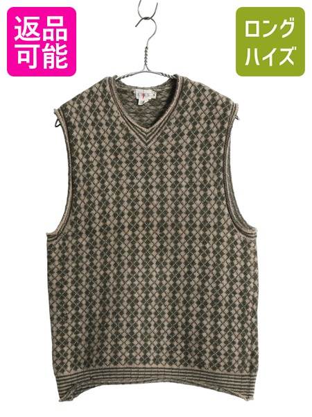 楽天市場】80s ビンテージ □ マクレガー アーガイル ウール ニット