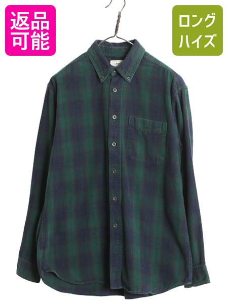 楽天市場】90s USA製 □ エルエルビーン チェック 長袖 ボタンダウン