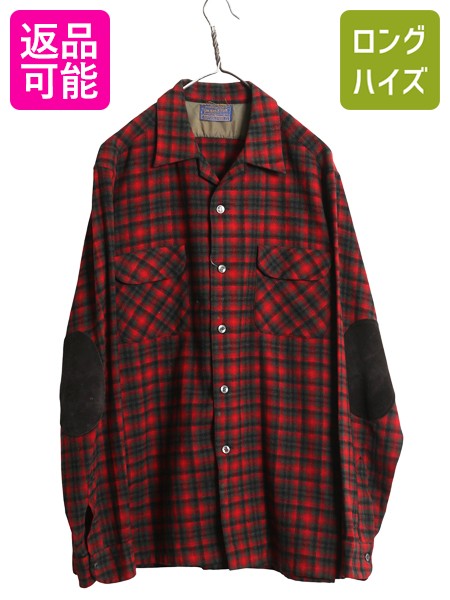 楽天市場】50s USA製 □ ペンドルトン チェック オープンカラー 長袖