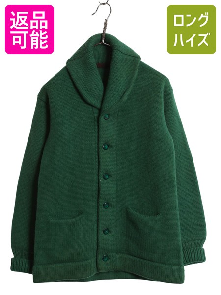 楽天市場】50s 60s ☆ ウール レタード ニット カーディガン メンズ M