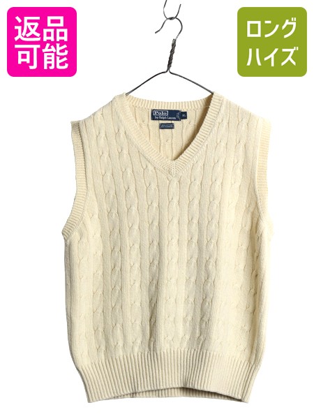 楽天市場】90s □ ポロ ラルフローレン コットン ニット ベスト