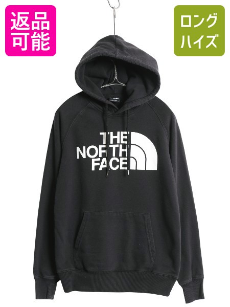 【4/20 48h777円OFFクーポン×P4倍】 US企画 ノースフェイス プリント スウェット フード パーカー レディース XS / 古着 アウトドア 裏起毛 プルオーバー トレーナー ブラック| 中古 黒 The North Face スエット スウェットパーカー プリントパーカー フードパーカー ロゴ