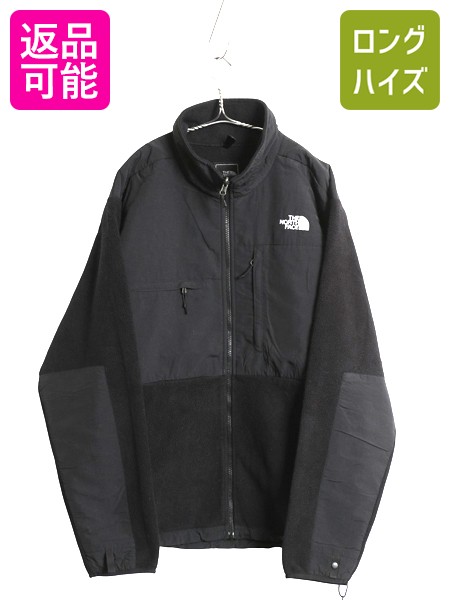 【4/16 マラソン限定クーポン×P5倍!】 ノースフェイス デナリ ジャケット メンズ XL アウトドア フリース ナイロン ブルゾン ジャンパー フルジップ ハイネック 大きいサイズ 黒| 古着 中古 ブラック The North Face DENALI フリースジャケット デナリジャケット ジップイ