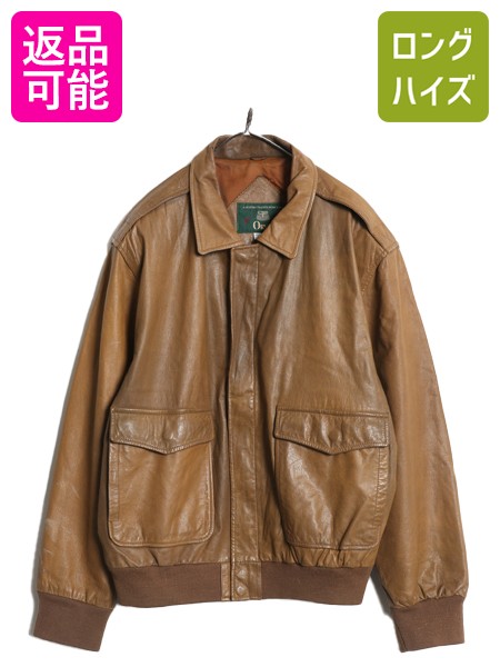 楽天市場】90s USA製 AVIREX A-2 フライト ジャケット メンズ L / 古着