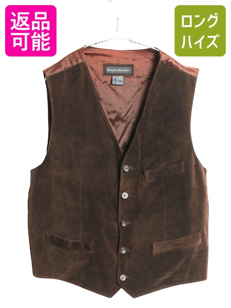 楽天市場】90s ウィリス&ガイガー 本革 レザー ベスト メンズ L 古着