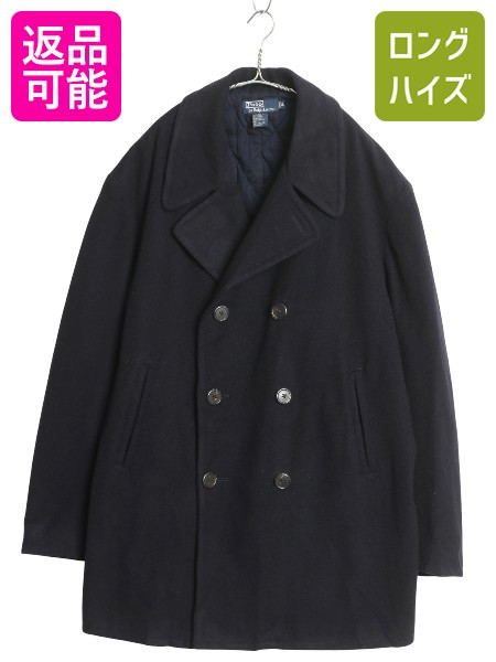 楽天市場】90s ポロ ラルフローレン ウール ハーフ コート メンズ M