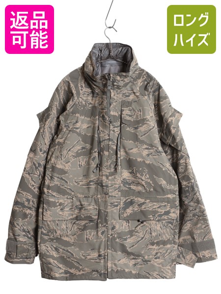 USAF認証 迷彩柄フード付きジャケット MEDIUM ホームアイホーム メンズ ミリタリージャケット カモフラージュ フード