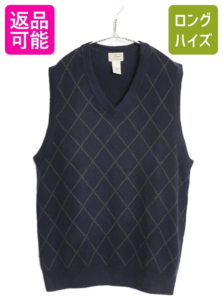 楽天市場】80s USA製 エルエルビーン フルジップ ウール ニット ベスト