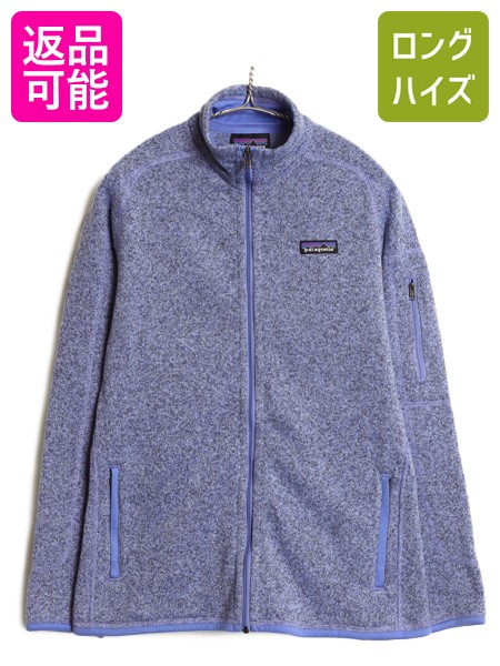 【4/18 ご愛顧感謝デーポイントUP!】 パタゴニア ベターセーター ジャケット レディース M / 古着 19年製 アウトドア 裏起毛 フリース セーター フルジップ ブルゾン ハイネック| 中古 Patagonia フリースジャケット ジャンパー ニット ジップアップ ワンポイント ロゴ刺繍