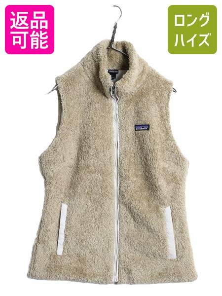 【7/22 400円OFFクーポン&times;ポイント5倍】 パタゴニア ロスガトス ベスト レディース L / 古着 16年製 ハイ パイル フリース ボア 重ね着 フルジップ アウトドア ハイネック ベージュ| 中古 Patagonia フリースベスト 前開き ノースリーブ ジレ パイルベスト ボアベスト ジッ｜古着ヴィンテージショップLong his