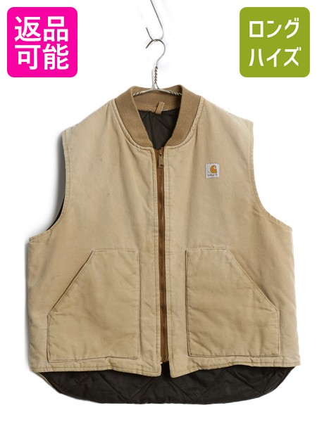 楽天市場】90s メキシコ製 オールド □ カーハート 中綿 ダック ベスト