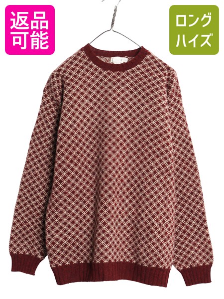 楽天市場】90s オールド □ J CREW ノルディック ウール ニット