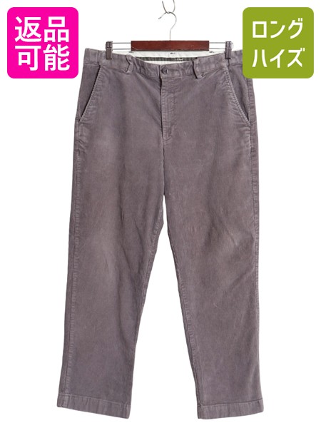 【4/9 最大半額セール×ポイント5倍】 エルエルビーン 太畝 コーデュロイ パンツ メンズ 35 30 / アウトドア ノータック スラックス ストレート ストレッチ コットン コーズ 無地| 古着 中古 LLBEAN LLビーン コーデュロイパンツ コットンパンツ タックなし ボトムス トラウ