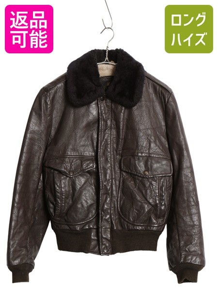 楽天市場】70s 80s USA製 Excelled ボア ライナー 本革 レザー G-1