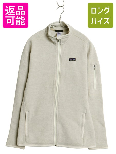 【4/18 ご愛顧感謝デーポイントUP!】 パタゴニア ベターセーター ジャケット レディース L 古着 14年製 フリース セーター ブルゾン フルジップ アウトドア シンプル ナチュラル| 中古 Patagonia フリースジャケット ニット ジャンパー ハイネック ジップアップ 裏起毛 前開